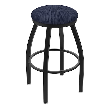 36 Swivel X-Tall Bar Stool,Black Wrinkle,Graph Anchor Seat